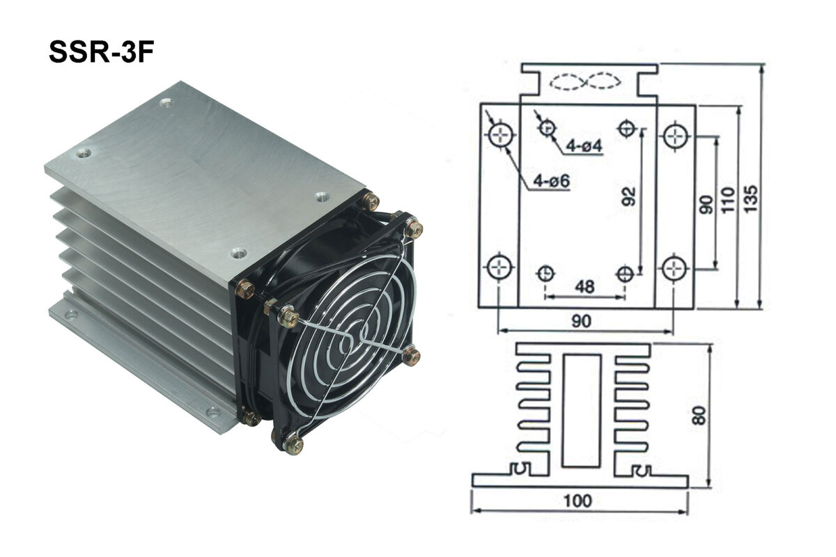 Elektrik Tedarikçim - SSR için SSR-3F Soğutucu